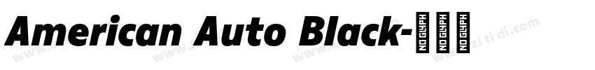 American Auto Black字体转换